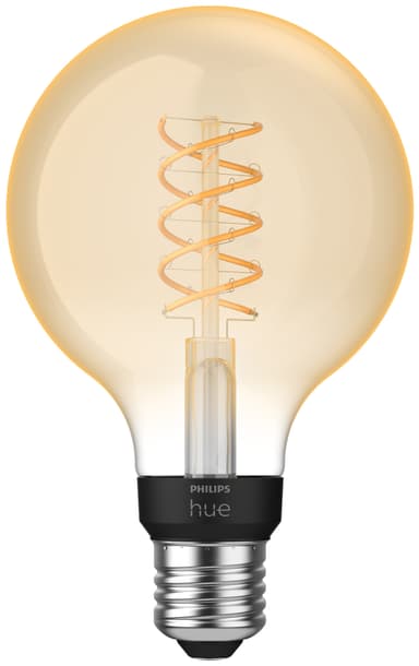 #2 - Philips Hue Filament Globe G93, 7W, White, E27