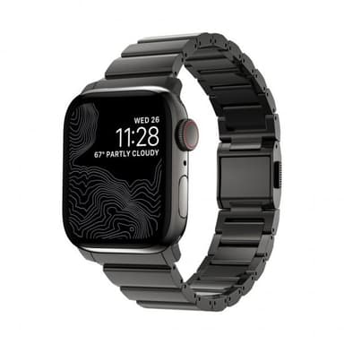 NOMAD Apple Watch 38/40/41mm Armbånd Steel Band Graphite