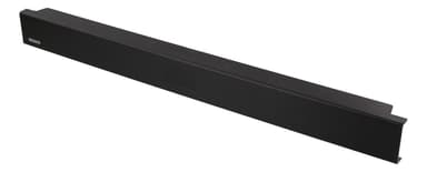 DELTACO 19 "1U dækpanel, kurvmøtrikfri installation, sort