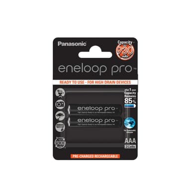 Panasonic eneloop Pro HR03 Genopladeligt AAA-batteri NiMH 900 mAh 1.2 V 2 stk