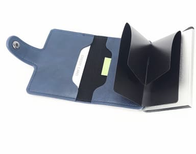 Pop Up Wallet Kreditkortholder RFID Blå