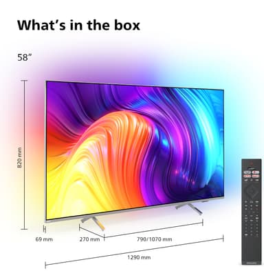 Philips 58” The One PUS8507 4K Ambilight Smart TV (2022)