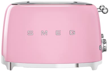 Smeg brødrister i 50er-stil TSF03PKEU (lyserød)