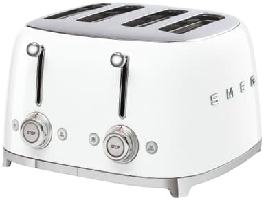 Smeg brødrister i 50er-stil TSF03WHEU (hvid)