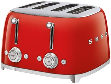 Smeg brødrister i 50er-stil TSF03RDEU (rød)