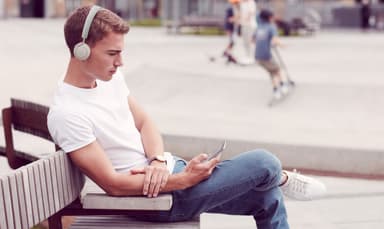 Libratone Q Adapt on-ear trådløse hovedtelefoner - hvid