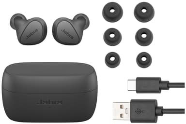 Jabra Elite 4 True Wireless in-ear høretelefoner (dark grey)