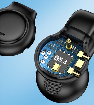 Ørefri / Bone Conduction hovedtelefoner Bluetooth 5.2 Sort