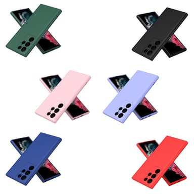 SKALO Samsung S23 Ultra Ultratynd TPU-skal - Sort