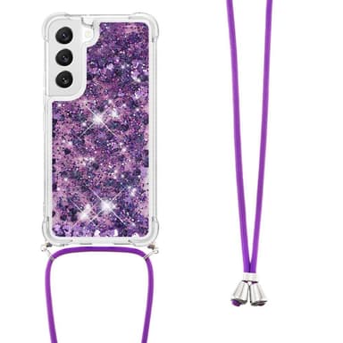SKALO Samsung S23 Kvicksand Glitter Mobile Collar - Lilla