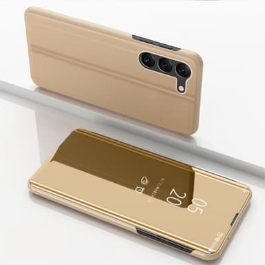 SKALO Samsung S23 Clear View Mirror Etui - Guld