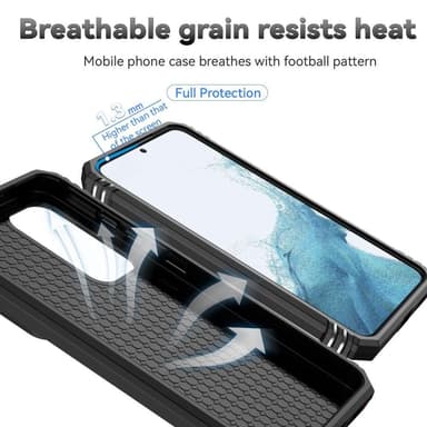 SKALO Samsung S23 Armor Hybrid Metal Ring Camera Slider - Sort