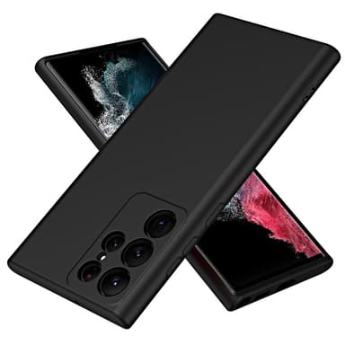 SKALO Samsung S23 Ultra Ultratynd TPU-skal - Sort