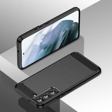 SKALO Samsung S23 Plus Armor Carbon Stødsikker TPU-cover - Sort