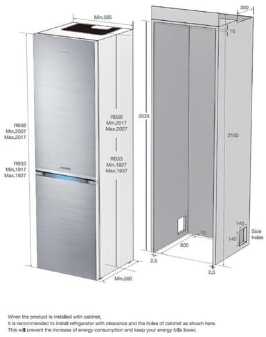 Samsung Chef Collection kølefryseskab RB36J8897S4