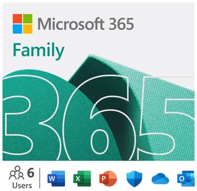 Microsoft 365 Family - Premium Office-apps - 12 måneders abonnement