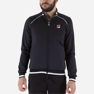 Fila Jacket Spike, Padel og tennisjakke herrer Sort læder XL