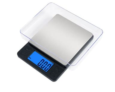 Køkken Digitalvægt 1 kg / 0,1 g Sort