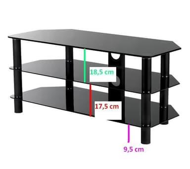 Serano Stort Universal TV Bord (Sort) S105BG11X
