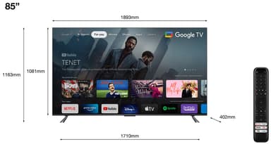 TCL 85'' QLED770 4K Smart TV (2023)