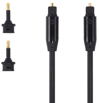 Sandstrøm optisk kabel - sort/1 m