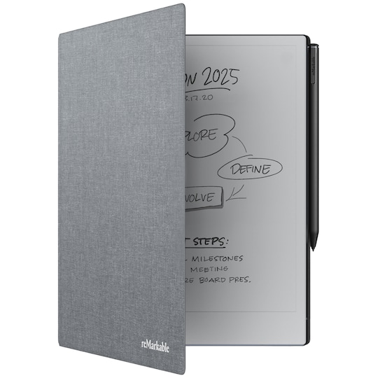 reMarkable 2 - the paper tablet 10,3" - Marker Plus - cover (grå)