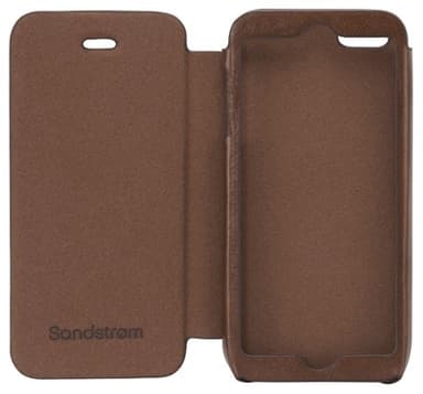 cirkulære tryllekunstner Hotellet Sandstrøm læder flip cover iPhone 5 (brun) | Elgiganten
