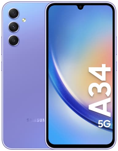 Samsung Galaxy A34 5G smartphone 8/256GB (lilla)