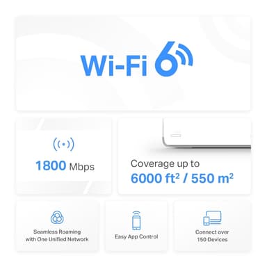 Mercusys Halo H70X Mesh Wi-Fi system (3-pak)