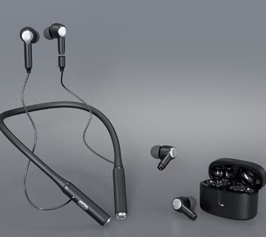 Trådløse sportshovedtelefoner med en jumper Bluetooth 5.3 Sort
