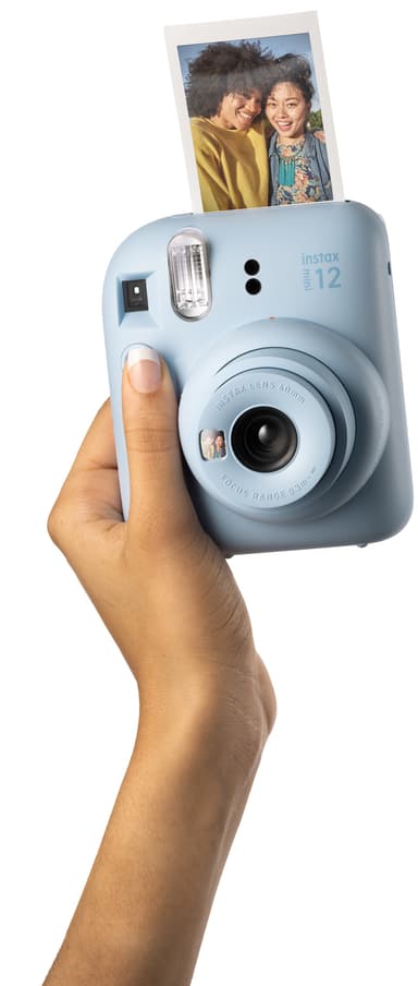 Fujifilm Instax Mini 12 kompaktkamera (blå, pakke med 10 billeder)
