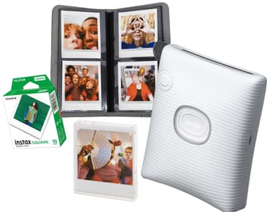 Fujifilm Instax Square Link smartphone printerpakke (hvid)