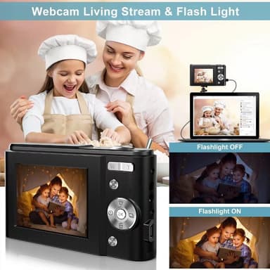 INF Digitalkamera 1080P / 48 megapixel / 16x zoom Sort