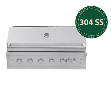 Built-in - Gasgrill til indbygning, med 6 blus