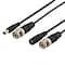 DELTACO coaxial cable with BNC and power, BNC m - m, 2,1mm, 5m, black