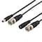 DELTACO coaxial cable with BNC and power, BNC m - m, 2,1mm, 15m, black