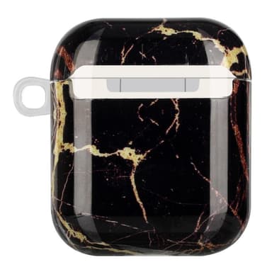 SKALO AirPods 1/2 Marmor TPU-cover m. Karabinhage - #1