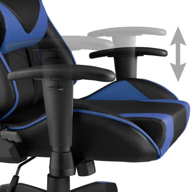 Premium gamer stol Twink - sort/blå