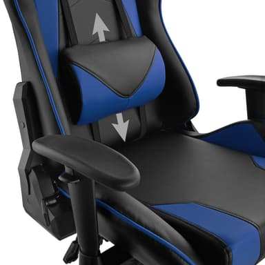 Premium gamer stol Twink - sort/blå
