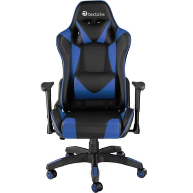 Premium gamer stol Twink - sort/blå