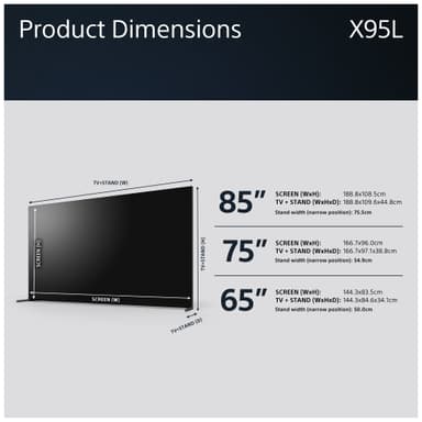 Sony Bravia 85” X95L 4K MINI-LED Smart TV (2023)