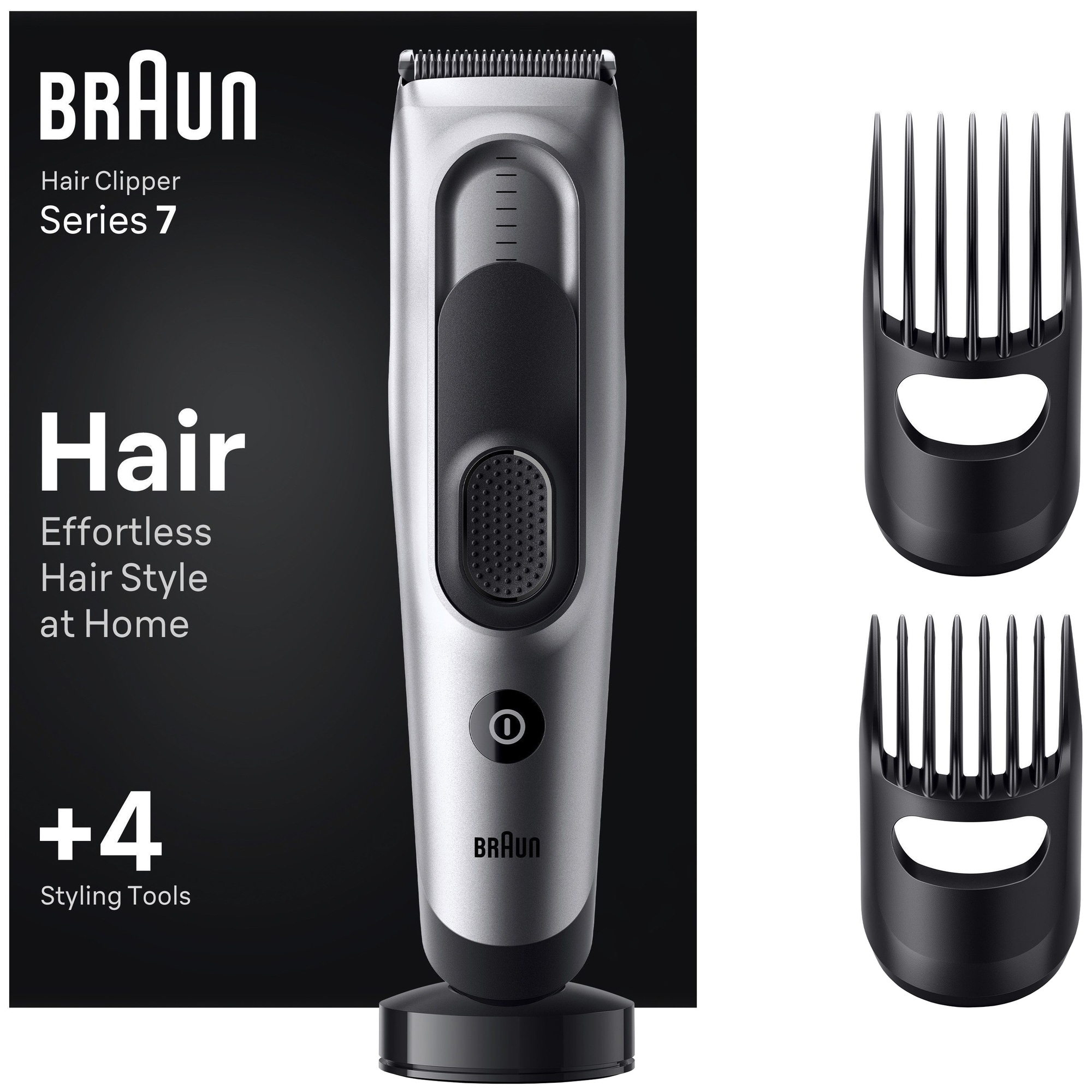 #3 - Braun Hårtrimmer HC7390 Black / Spc Grey