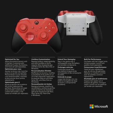 Xbox Series Elite trådløs controller Series 2 Core (rød)