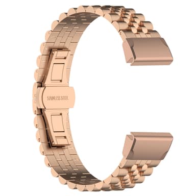 Klockarmband i rostfritt stål Rose guld 22 mm Garmin Fenix 7 / Fenix 6 GPS / Fenix 5 / Quatix 5 / Forerunner 955 945 935