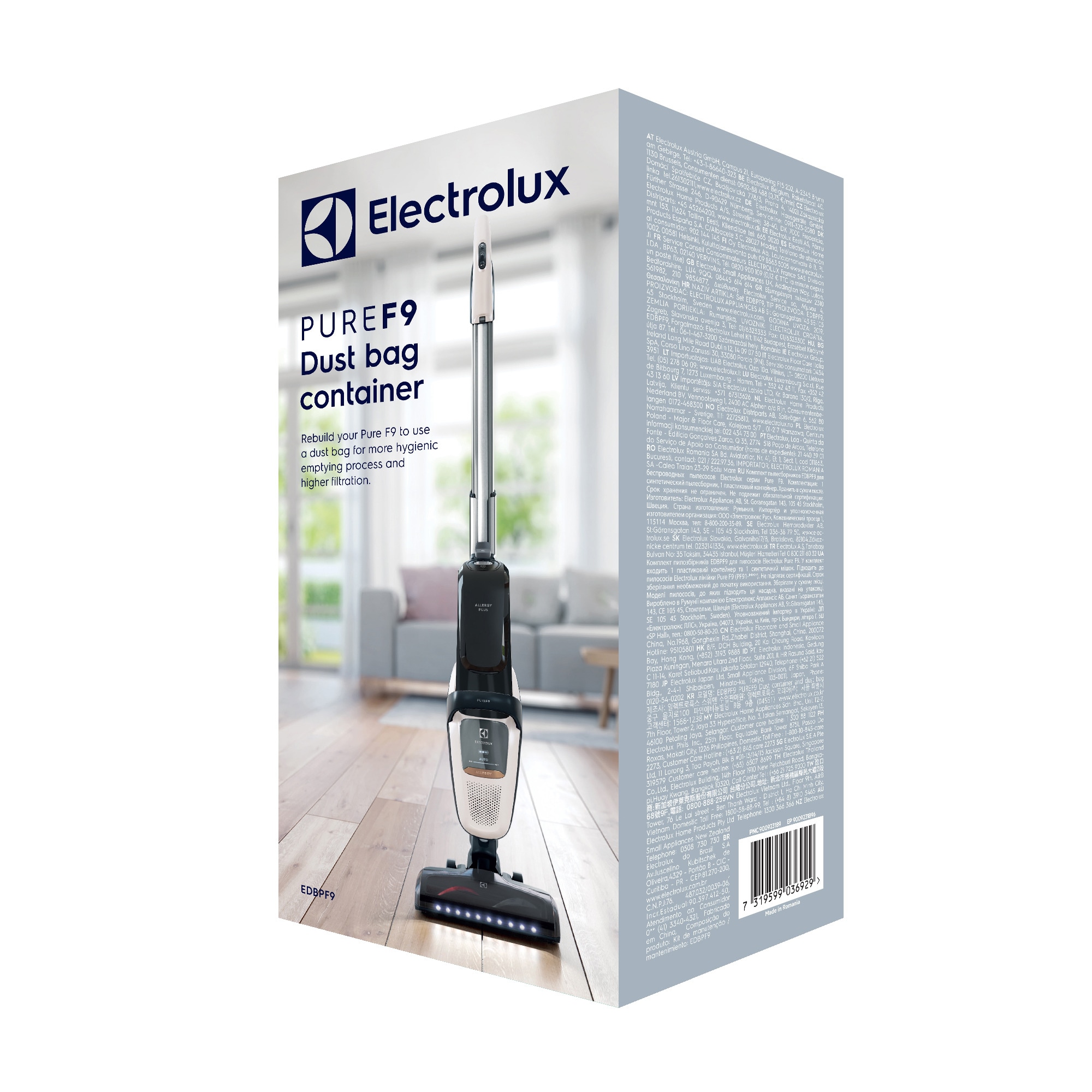 Electrolux støvsugerposebeholder EDBPF9 til Electrolux Pure F9 thumbnail