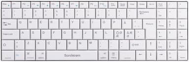 Sandstrøm trådløst keyboard - hvid