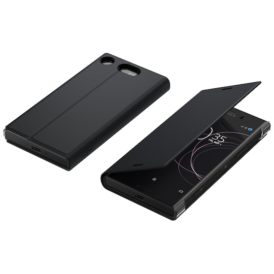 Sony Xperia XZ1 Compact Style stander cover (sort)