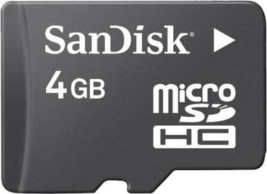 SanDisk MicroSD Hukommelseskort 4 GB