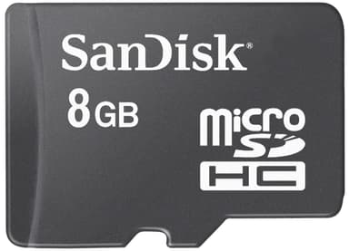 SanDisk MicroSD Hukommelseskort 8 GB