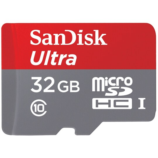 SanDisk Ultra Mikro SDHC 32GB hukommelseskort m/adapter